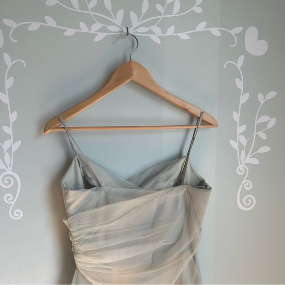 Silver Watters & Watters Prom Dress in size US M - Picture 5 of 9